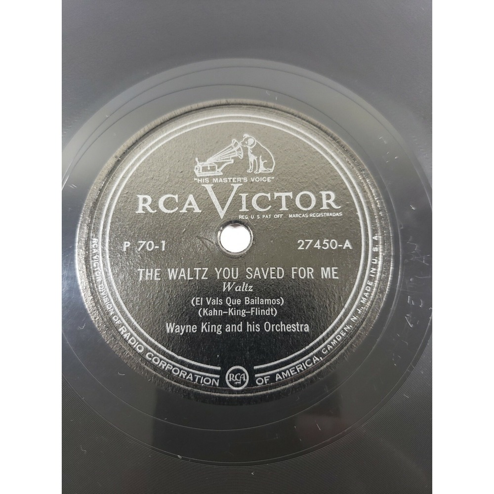 Wayne King 78 10" Im Forever Blowing Bubbles / The Waltz You Saved For Me V+/V+